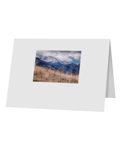 Pikes Peak CO Mountains 10 Pack of 5x7&#x22; Top Fold Blank Greeting Cards by TooLoud-Greeting Cards-TooLoud-White-Davson Sales