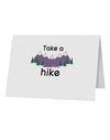 Take a Hike 10 Pack of 5x7" Top Fold Blank Greeting Cards-Greeting Cards-TooLoud-Davson Sales