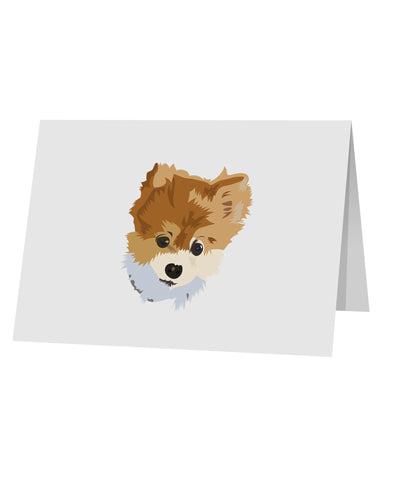 Custom Pet Art 10 Pack of 5x7&#x22; Top Fold Blank Greeting Cards by TooLoud