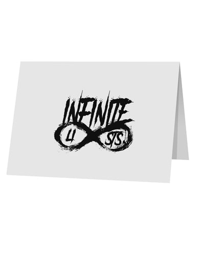 Infinite Lists 10 Pack of 5x7&#x22; Top Fold Blank Greeting Cards by TooLoud-TooLoud-White-Davson Sales