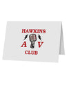 Hawkins AV Club 10 Pack of 5x7&#x22; Top Fold Blank Greeting Cards by TooLoud-Greeting Cards-TooLoud-White-Davson Sales