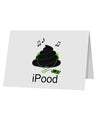 iPood 10 Pack of 5x7&#x22; Top Fold Blank Greeting Cards-Greeting Cards-TooLoud-White-Davson Sales