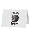 Black Bear - Mama Bear 10 Pack of 5x7&#x22; Top Fold Blank Greeting Cards-Greeting Cards-TooLoud-White-Davson Sales