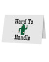 Hard To Handle Cactus 10 Pack of 5x7&#x22; Top Fold Blank Greeting Cards by TooLoud-TooLoud-White-Davson Sales