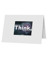 TooLoud What We Think Buddha 10 Pack of 5x7&#x22; Top Fold Blank Greeting Cards-Greeting Cards-TooLoud-White-Davson Sales