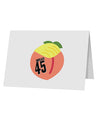 Impeach Peach Trump 10 Pack of 5x7&#x22; Top Fold Blank Greeting Cards by TooLoud-TooLoud-White-Davson Sales