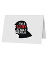 I'm A Very Stable Genius 10 Pack of 5x7&#x22; Top Fold Blank Greeting Cards by TooLoud-Posters, Prints, & Visual Artwork-TooLoud-White-Davson Sales