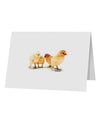 Cute Chicks 10 Pack of 5x7&#x22; Top Fold Blank Greeting Cards-Greeting Cards-TooLoud-White-Davson Sales