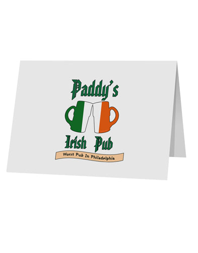 Paddy's Irish Pub 10 Pack of 5x7&#x22; Top Fold Blank Greeting Cards by TooLoud-Posters, Prints, & Visual Artwork-TooLoud-White-Davson Sales