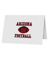 Arizona Football 10 Pack of 5x7&#x22; Top Fold Blank Greeting Cards by TooLoud-TooLoud-White-Davson Sales