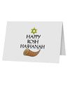 Happy Rosh Hashanah 10 Pack of 5x7&#x22; Top Fold Blank Greeting Cards-Greeting Cards-TooLoud-White-Davson Sales