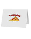 True Love - Pizza 10 Pack of 5x7&#x22; Top Fold Blank Greeting Cards-Greeting Cards-TooLoud-White-Davson Sales