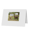 Angry Standing Llamas 10 Pack of 5x7&#x22; Top Fold Blank Greeting Cards by TooLoud