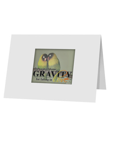 Can't Blame Gravity 10 Pack of 5x7&#x22; Top Fold Blank Greeting Cards-Greeting Cards-TooLoud-White-Davson Sales