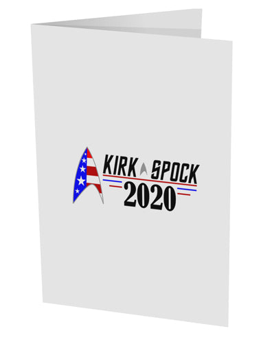 Kirk Spock 2020 Funny 10 Pack of 5x7&#x22; Side Fold Blank Greeting Cards by TooLoud-TooLoud-White-Davson Sales