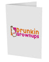 Drunken Grown ups Funny Drinking 10 Pack of 5x7&#x22; Side Fold Blank Greeting Cards by TooLoud-Greeting Cards-TooLoud-White-Davson Sales