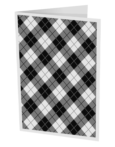 Black and White Argyle AOP Collapsible Neoprene Bottle Insulator All Over Print by TooLoud-TooLoud-White-Davson Sales