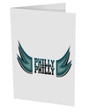 Philly Philly Funny Beer Drinking 10 Pack of 5x7&#x22; Side Fold Blank Greeting Cards by TooLoud-TooLoud-White-Davson Sales