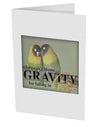 Can't Blame Gravity 10 Pack of 5x7&#x22; Side Fold Blank Greeting Cards-Greeting Cards-TooLoud-White-Davson Sales