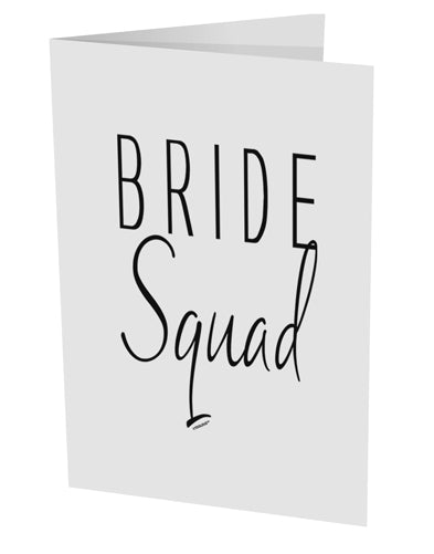 TooLoud Bride Squad 10 Pack of 5x7 Inch Side Fold Blank Greeting Cards-Greeting Cards-TooLoud-Davson Sales