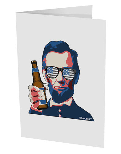 Abraham Drinkoln 10 Pack of 5x7&#x22; Side Fold Blank Greeting Cards-Greeting Cards-TooLoud-White-Davson Sales