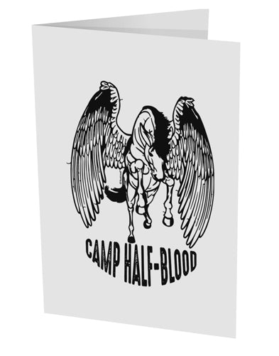 TooLoud Camp Half-Blood Pegasus 10 Pack of 5x7 Inch Side Fold Blank Greeting Cards-Greeting Cards-TooLoud-Davson Sales