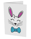 TooLoud Happy Easter Bunny Face 10 Pack of 5x7 Inch Side Fold Blank Greeting Cards-Greeting Cards-TooLoud-Davson Sales