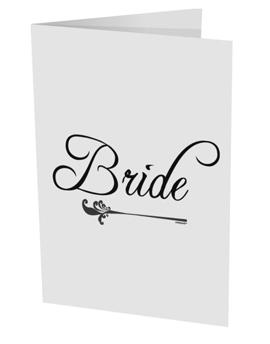 TooLoud Bride 10 Pack of 5x7 Inch Side Fold Blank Greeting Cards-Greeting Cards-TooLoud-Davson Sales