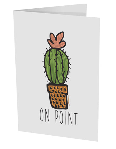 TooLoud On Point Cactus 10 Pack of 5x7 Inch Side Fold Blank Greeting Cards-Greeting Cards-TooLoud-Davson Sales