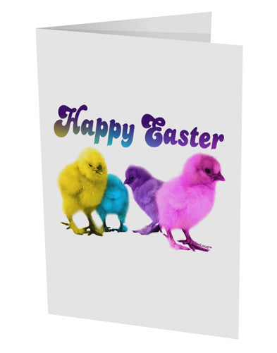 Happy Easter Peepers 10 Pack of 5x7" Side Fold Blank Greeting Cards-Greeting Cards-TooLoud-Davson Sales