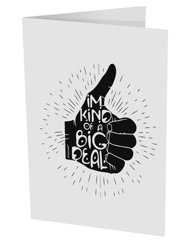TooLoud I'm Kind of a Big Deal 10 Pack of 5x7 Inch Side Fold Blank Greeting Cards-Greeting Cards-TooLoud-Davson Sales