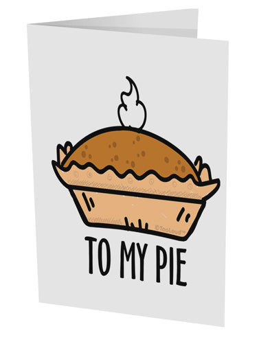 TooLoud To My Pie 10 Pack of 5x7 Inch Side Fold Blank Greeting Cards