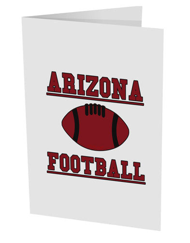 Arizona Football 10 Pack of 5x7&#x22; Side Fold Blank Greeting Cards by TooLoud-TooLoud-White-Davson Sales