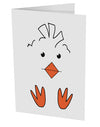 TooLoud Cute Easter Chick Face 10 Pack of 5x7 Inch Side Fold Blank Greeting Cards-Greeting Cards-TooLoud-Davson Sales