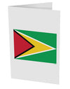 TooLoud Guyana Flag 10 Pack of 5x7 Inch Side Fold Blank Greeting Cards-Greeting Cards-TooLoud-Davson Sales