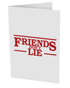 Friends Don't Lie 10 Pack of 5x7&#x22; Side Fold Blank Greeting Cards by TooLoud-Greeting Cards-TooLoud-White-Davson Sales