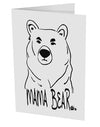 TooLoud Mama Bear 10 Pack of 5x7 Inch Side Fold Blank Greeting Cards-Greeting Cards-TooLoud-Davson Sales