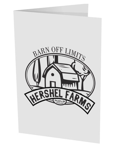 Hershel Farms 10 Pack of 5x7&#x22; Side Fold Blank Greeting Cards by TooLoud-TooLoud-White-Davson Sales