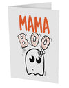 TooLoud Mama Boo Ghostie 10 Pack of 5x7 Inch Side Fold Blank Greeting Cards-Greeting Cards-TooLoud-Davson Sales