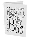 TooLoud He's My Boo 10 Pack of 5x7 Inch Side Fold Blank Greeting Cards-Greeting Cards-TooLoud-Davson Sales