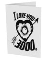 TooLoud I Love You 3000 10 Pack of 5x7" Side Fold Blank Greeting Cards-Greeting Cards-TooLoud-Davson Sales