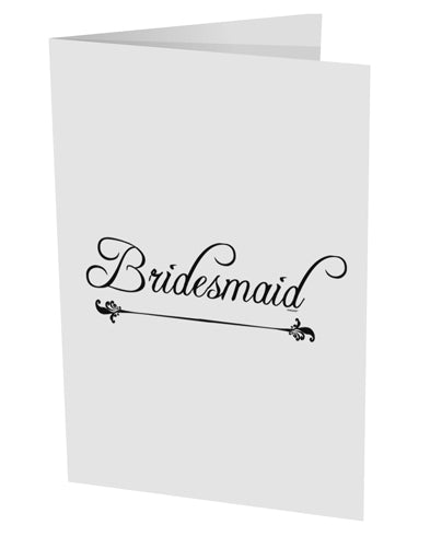 TooLoud Bridesmaid 10 Pack of 5x7 Inch Side Fold Blank Greeting Cards-Greeting Cards-TooLoud-Davson Sales