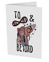 TooLoud To infinity and beyond 10 Pack of 5x7 Inch Side Fold Blank Greeting Cards-Greeting Cards-TooLoud-Davson Sales
