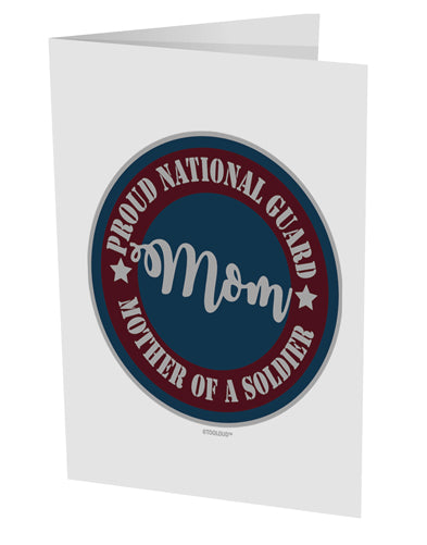 TooLoud Proud National Guard Mom 10 Pack of 5x7 Inch Side Fold Blank Greeting Cards-Greeting Cards-TooLoud-Davson Sales