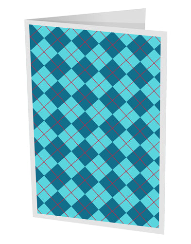 Blue Argyle AOP Collapsible Neoprene Bottle Insulator All Over Print by TooLoud-TooLoud-White-Davson Sales