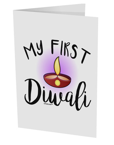 My First Diwali Collapsible Neoprene Tall Can Insulator by TooLoud-TooLoud-White-Davson Sales