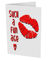 TooLoud Such a Fun Age Kiss Lips 10 Pack of 5x7 Inch Side Fold Blank Greeting Cards-Greeting Cards-TooLoud-Davson Sales