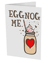 TooLoud Eggnog Me 10 Pack of 5x7 Inch Side Fold Blank Greeting Cards