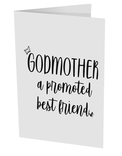 TooLoud Godmother 10 Pack of 5x7 Inch Side Fold Blank Greeting Cards-Greeting Cards-TooLoud-Davson Sales