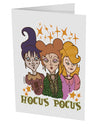 TooLoud Hocus Pocus Witches 10 Pack of 5x7 Inch Side Fold Blank Greeti